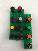 Idec PCB5278B Safety Switch Circuit Board with Push Buttons