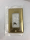 Leviton 81401 One Gang Wall Plate Brass - Lot of 10