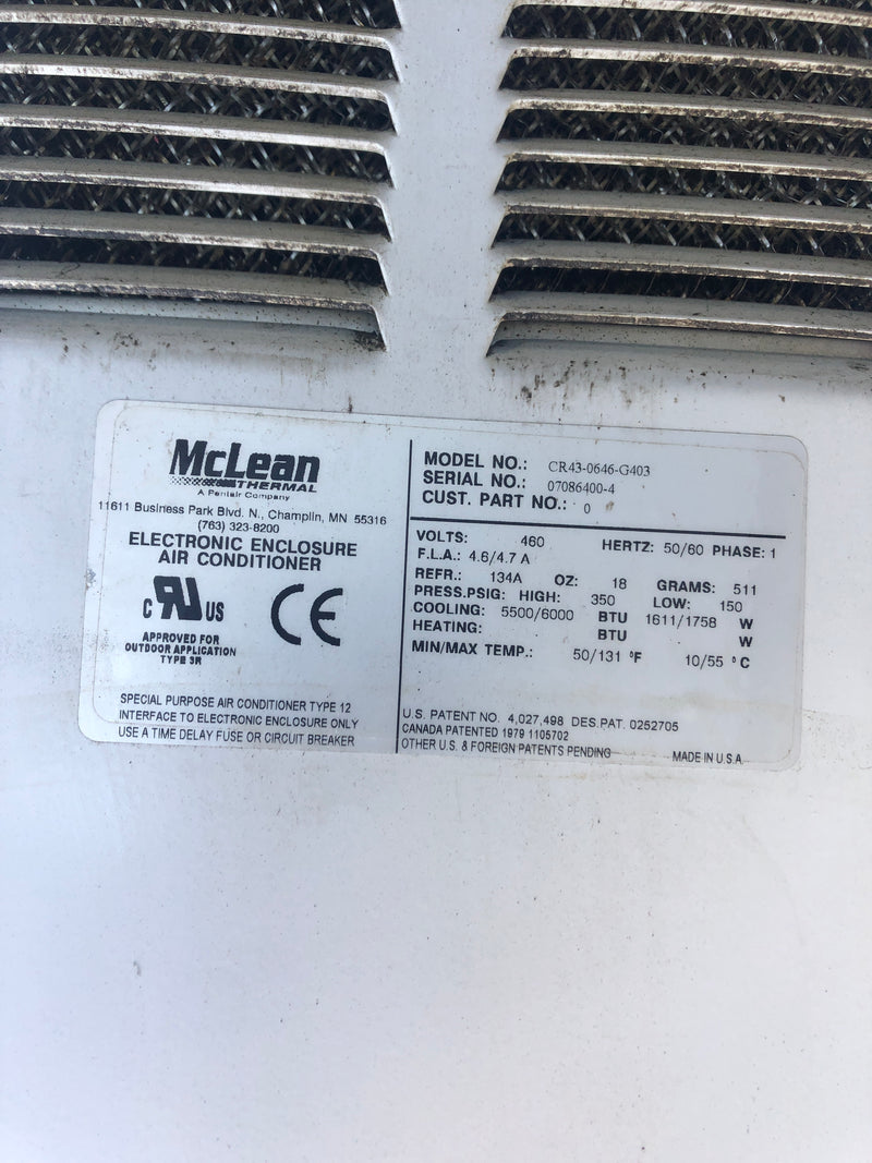 McLean CR43-0646-G403 Air Conditioner Thermal Electronic Enclosure 07086400-4