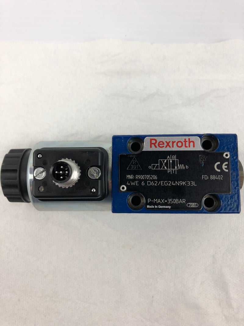 Rexroth 4WE 6 D62/EG24N9K33L Control Valve R900705206
