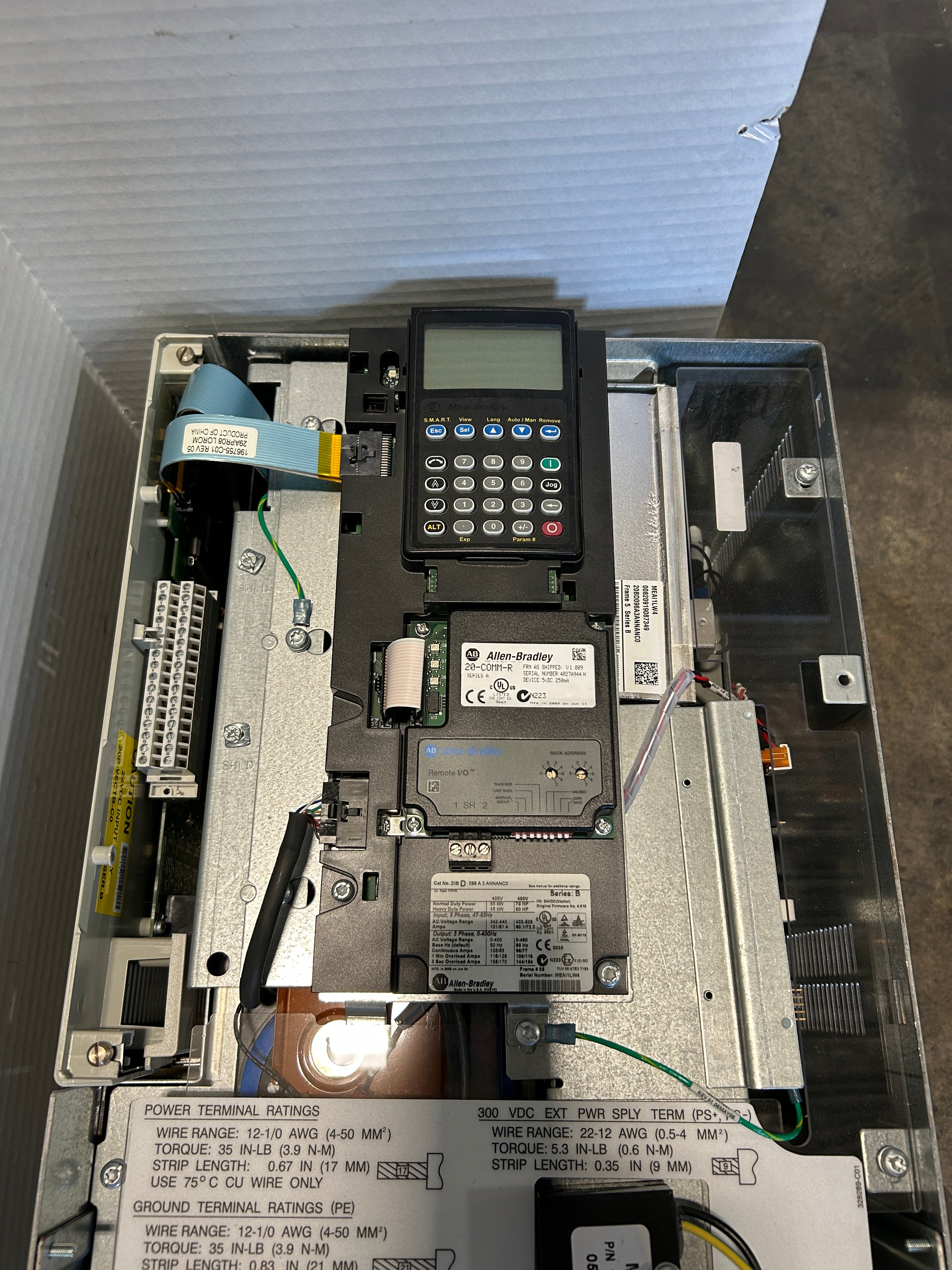 Allen-Bradley 20BD096A3ANNANC0 PowerFlex 700 AC Drive 75HP Series B