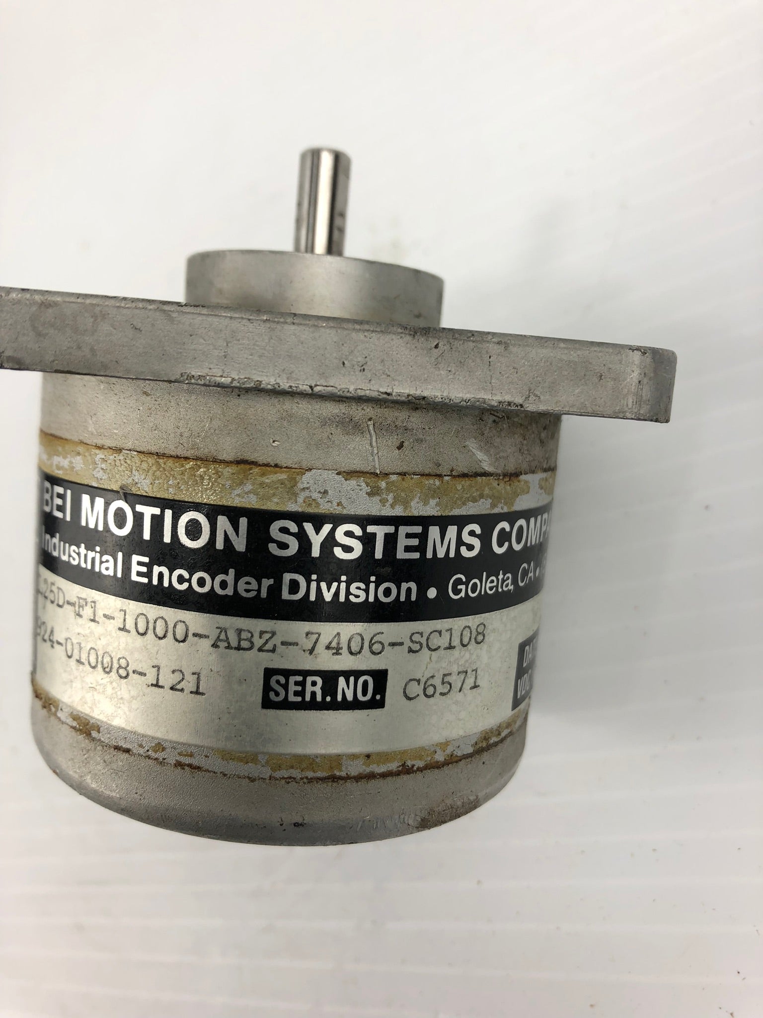 BEI Motion Systems L25D-F1-1000-ABZ-7406-SC108 Encoder 924-01008-121