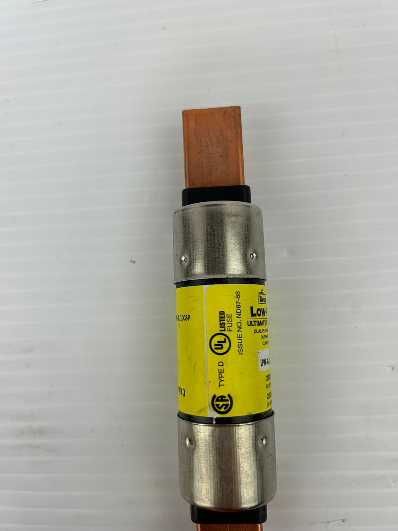 Bussmann LPN-RK-100SP Low-Peak Fuse 250VAC