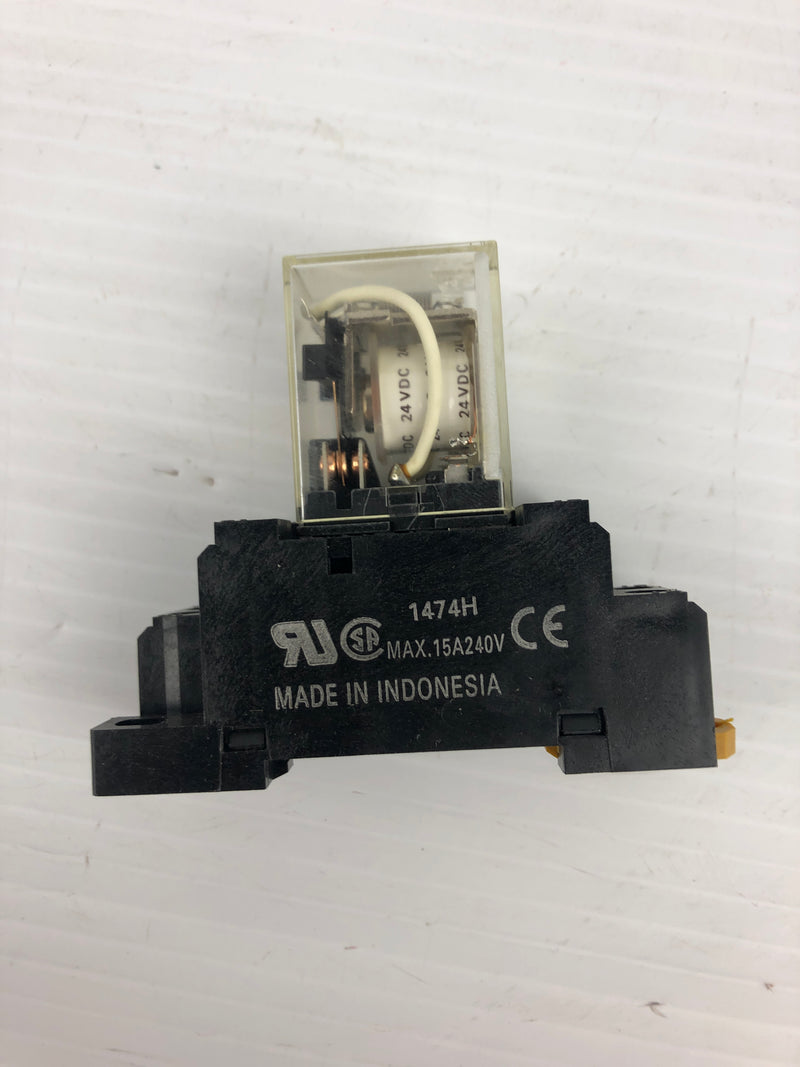 Omron LY2 Relay with Base 1474H