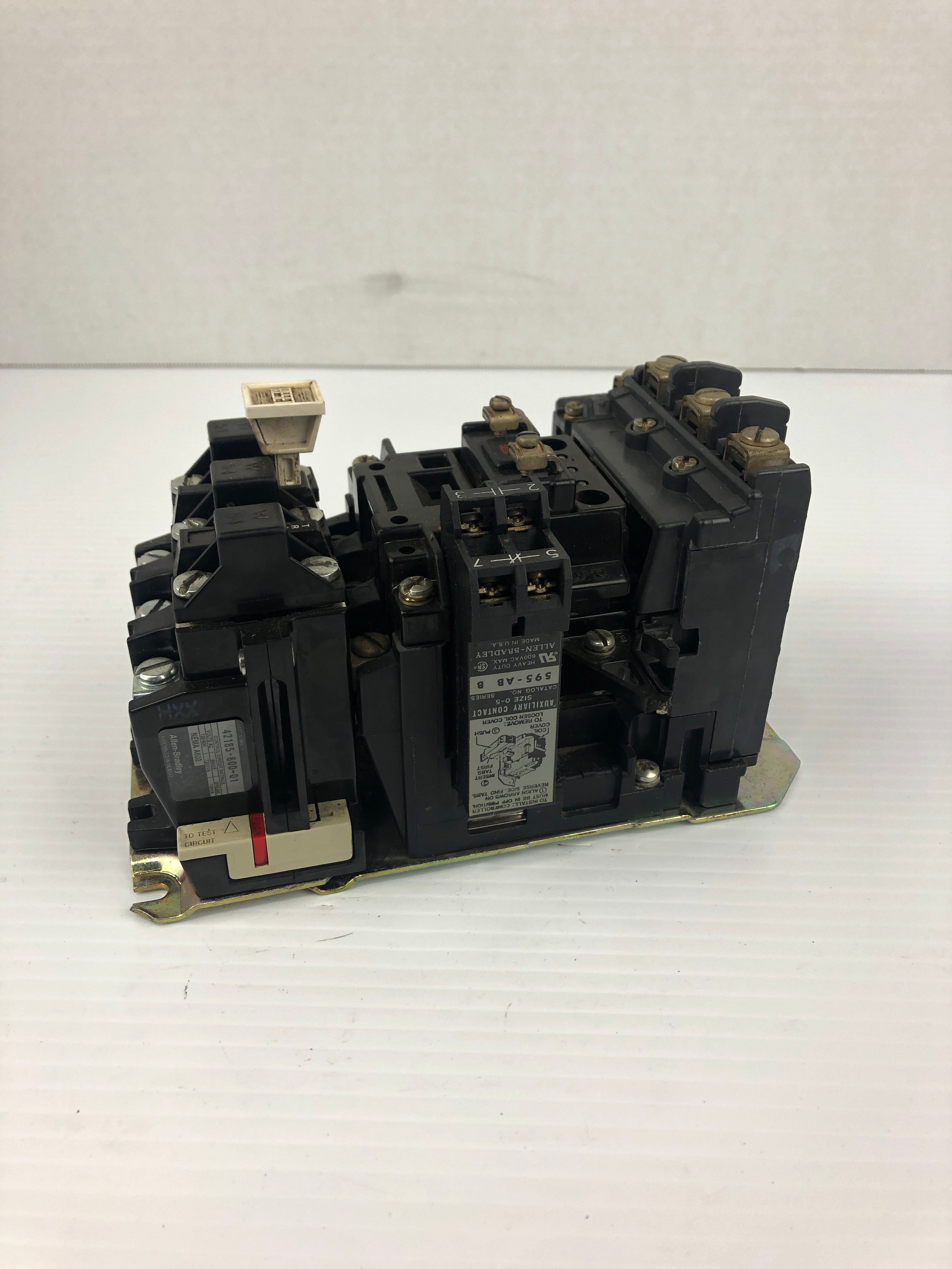 Allen Bradley 42185-800-01 Motor Controller Starter 595-AB Series B