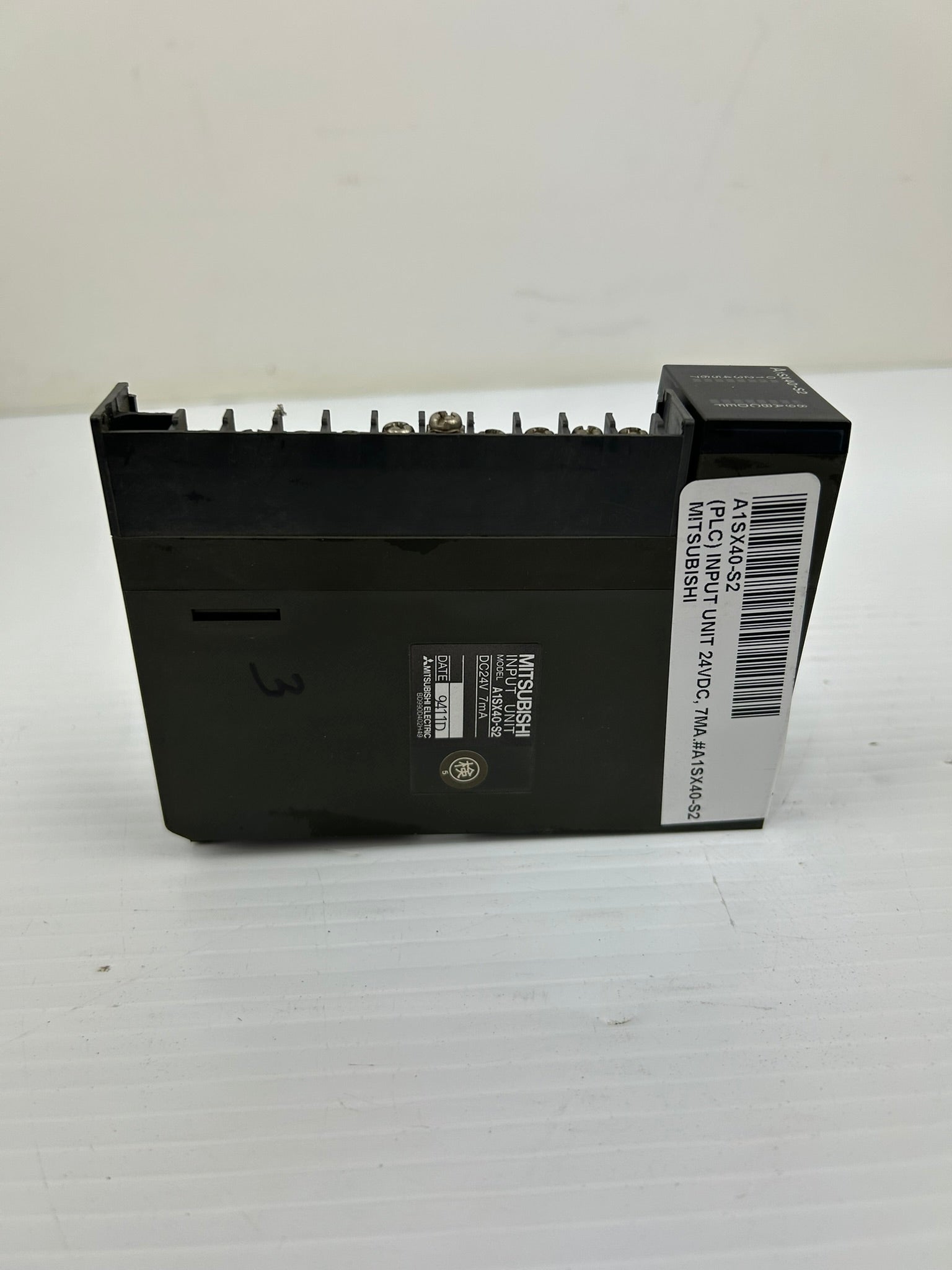 Mitsubishi A1SX40-S2 Input Unit PLC Module 24VDC 7mA - Missing Cover