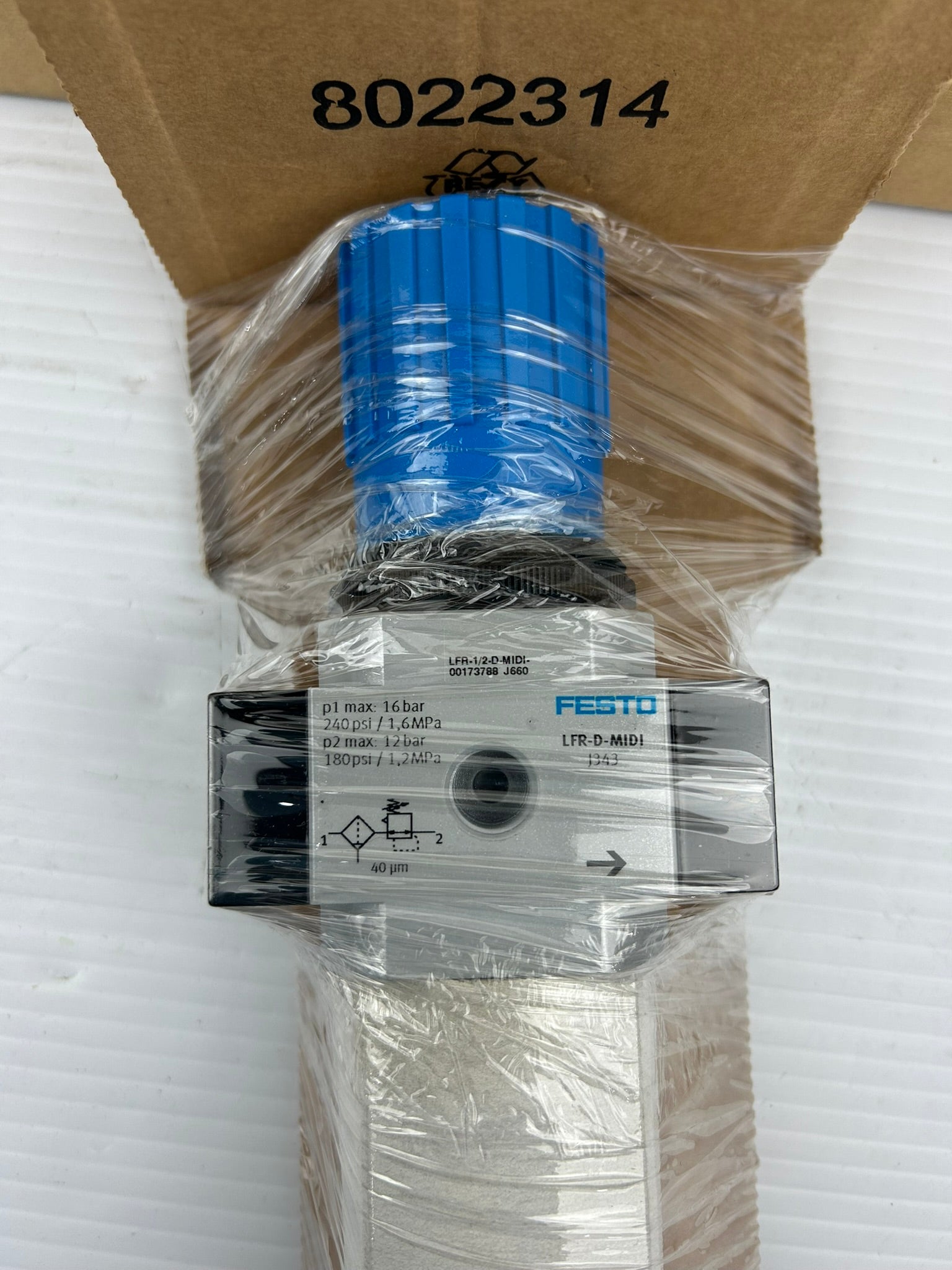 Festo LFR-1/2-D-MIDI-NPT Filter Regulator 00173788 J660