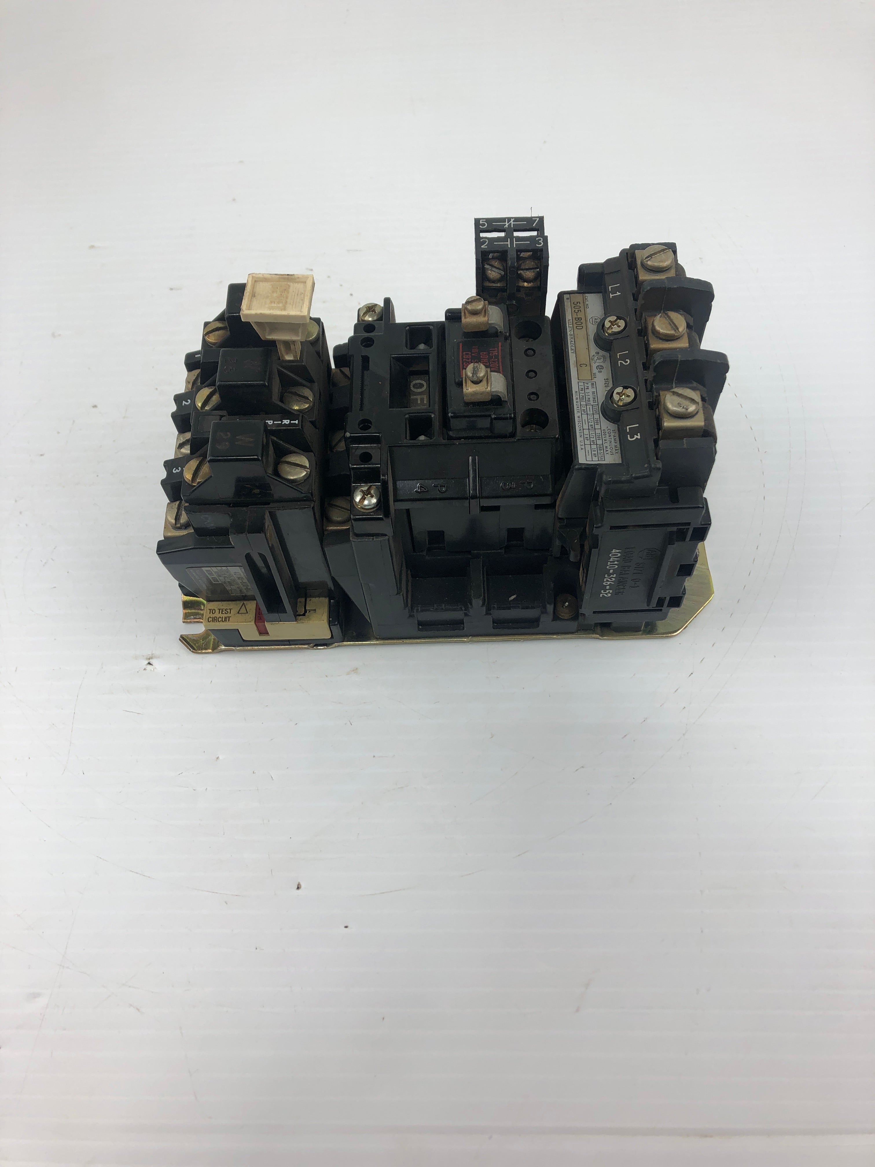 Allen-Bradley 505-B0D Reverse Motor Starter Series C 600VAC 505-BOD Size 1