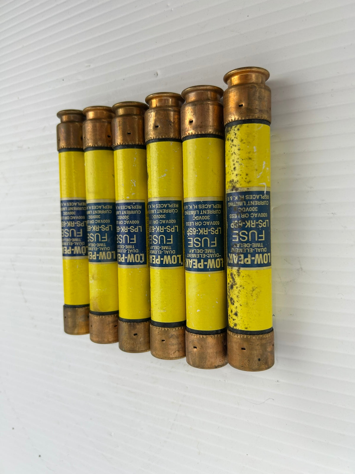 Bussmann LPS-RK-6SP Time-Delay Fuse 6A 600VAC 300 VDC - Lot of 6