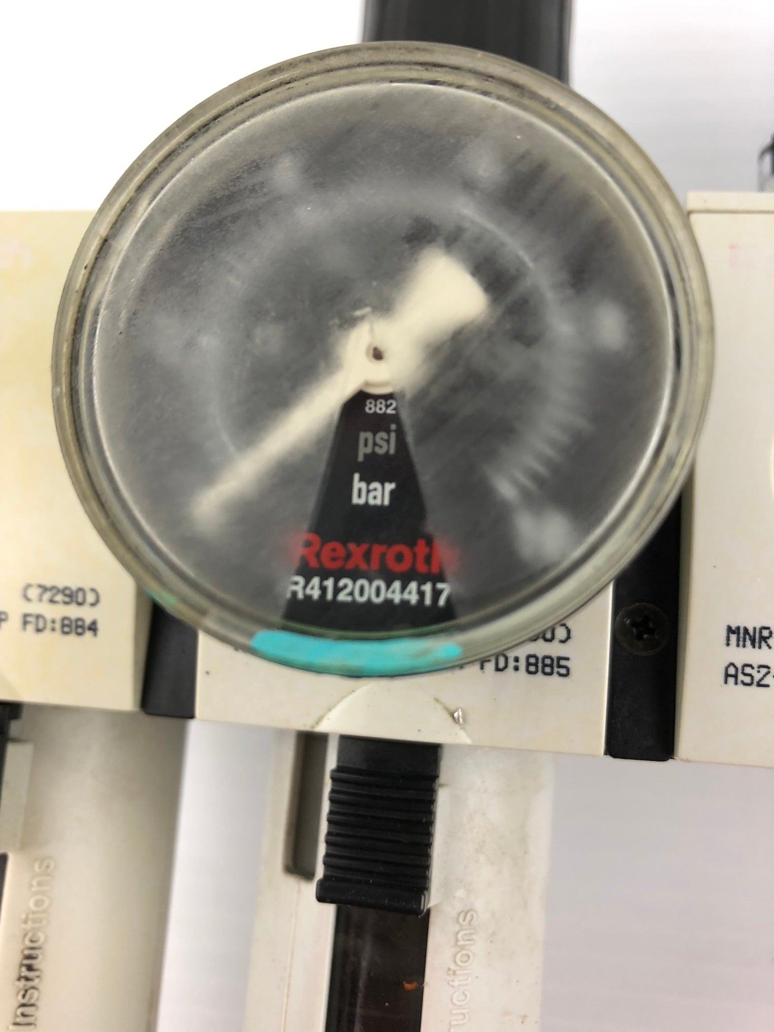 Rexroth Pneumatic Pressure System with Gauges and Lubricators AS2-FLS-G038-PBP