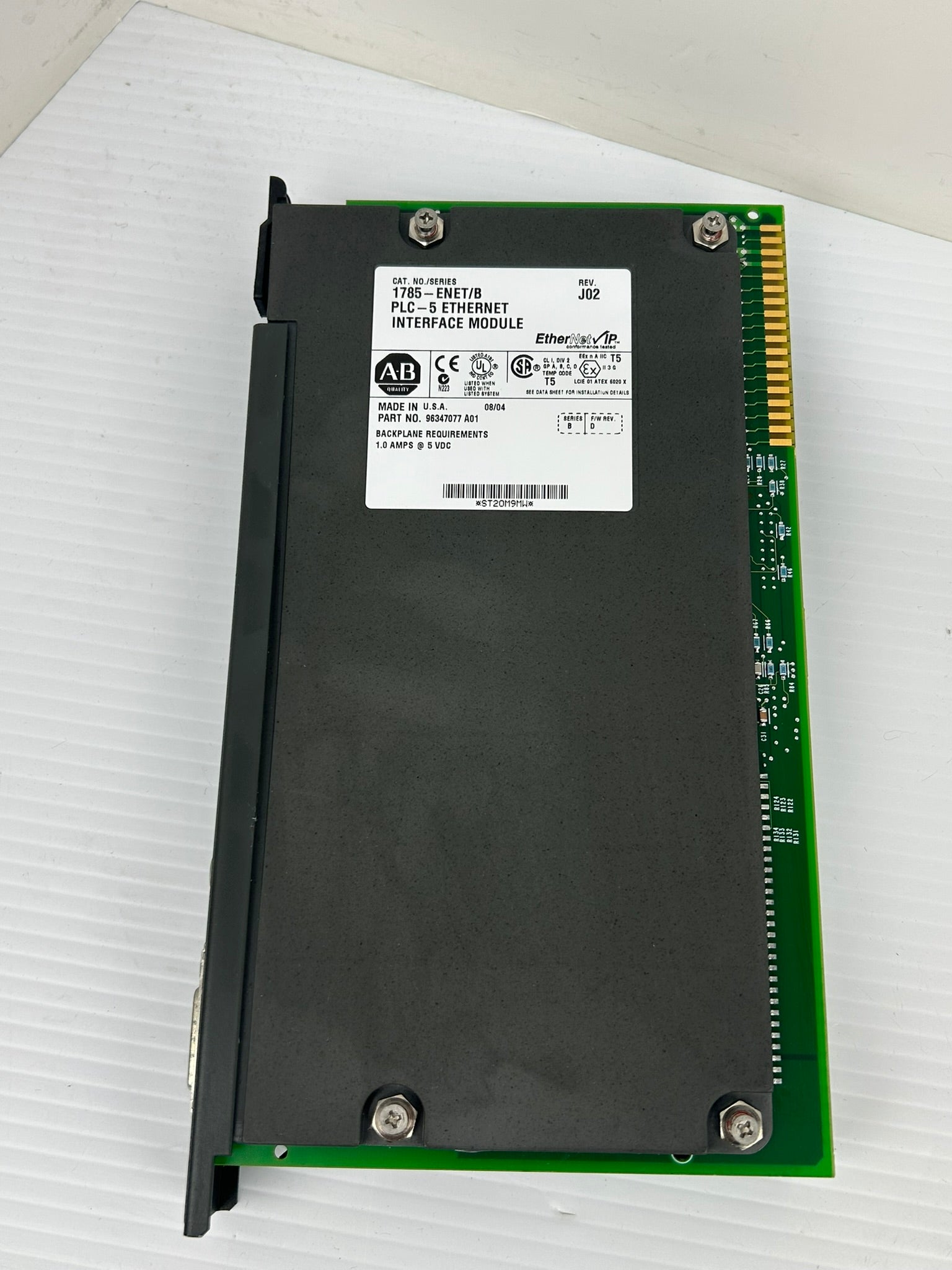Allen-Bradley 1785-ENET/B PLC-5 Ethernet Interface Module Rev J02