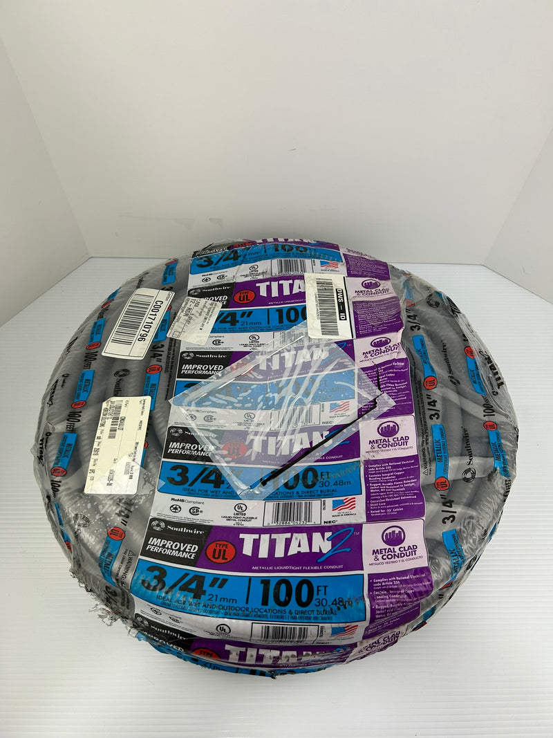 Southwire 55082703 Titan 2 Liquidtight Flexible Conduit Cable 100' x 3/4"