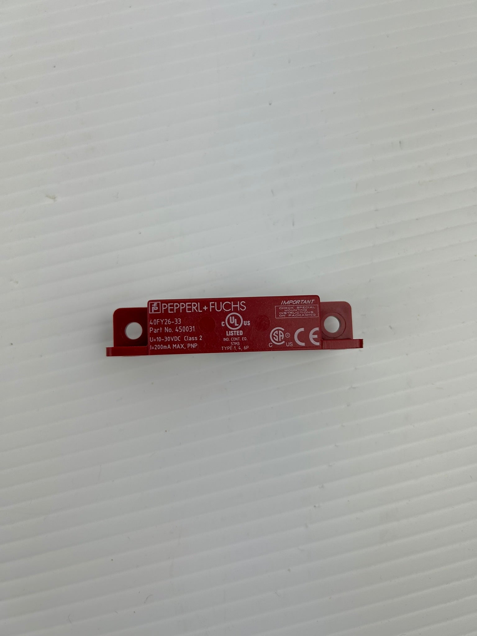 Pepperl+Fuchs 40FY26-33 Proximity Switch Sensor 450031 Class 2