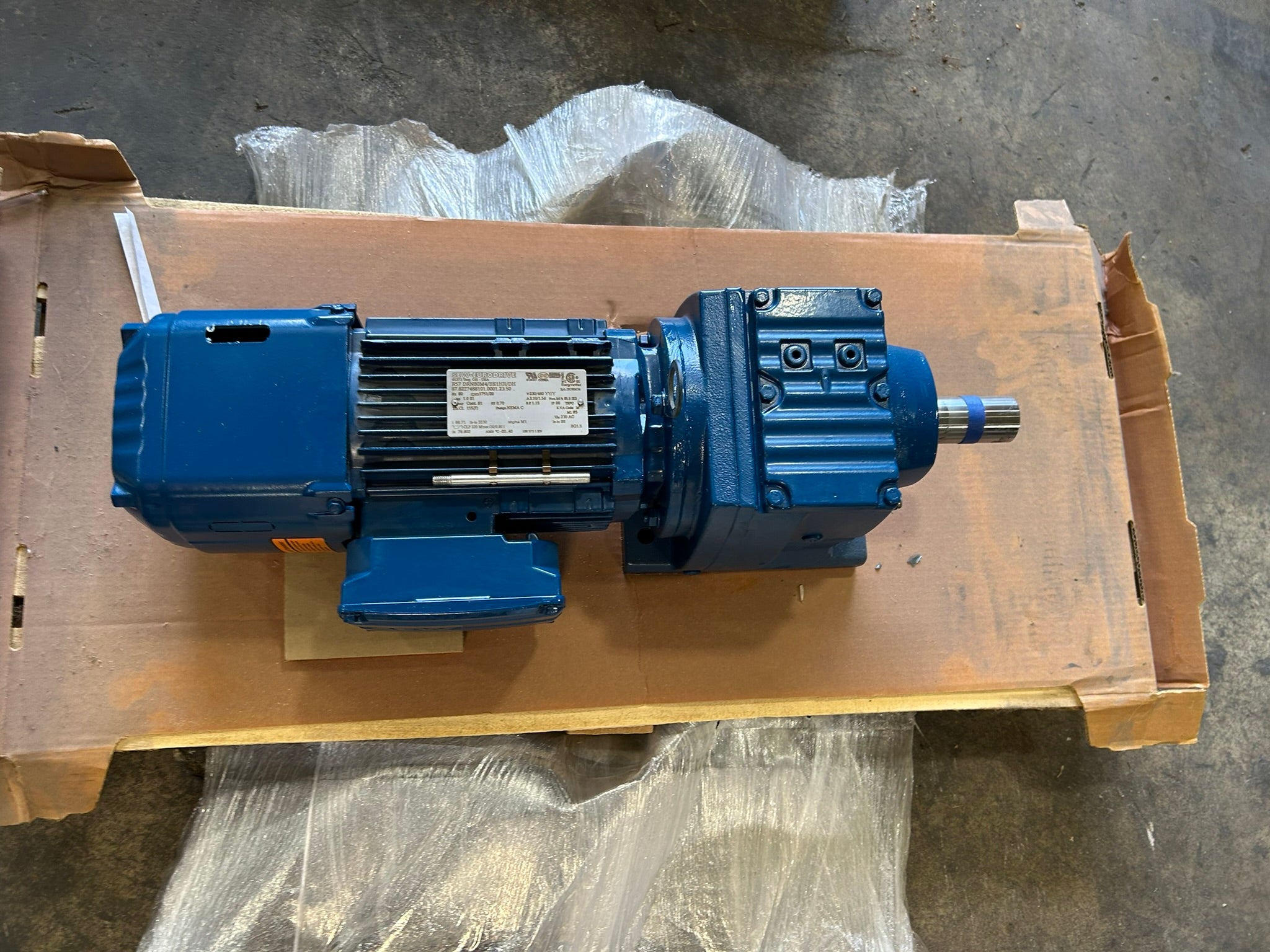 SEW-Eurodrive R57 DRN80M4/BE1HR/DH Eurodrive Gear Motor 1751/20 RPM