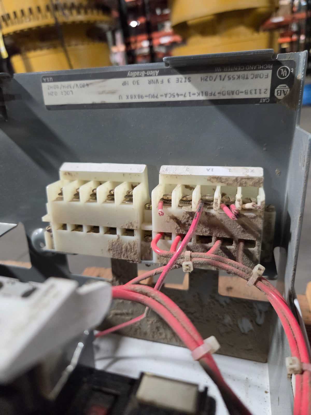 Allen-Bradley MCC Bucket 2113B 30HP 3PH 480V Size 3 FVNR 100A Breaker - No Door