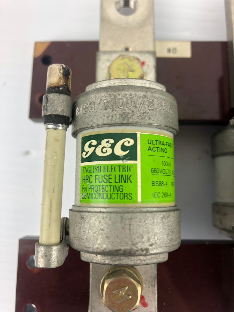 GEC English Electric BS88-4 HRC Fuse Link IEC 269-4 (Set of 6)