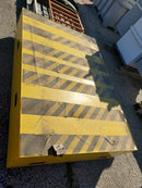 Safety Platform Yellow Black Striped 6' Wide x 4' Deep x 5" Thick