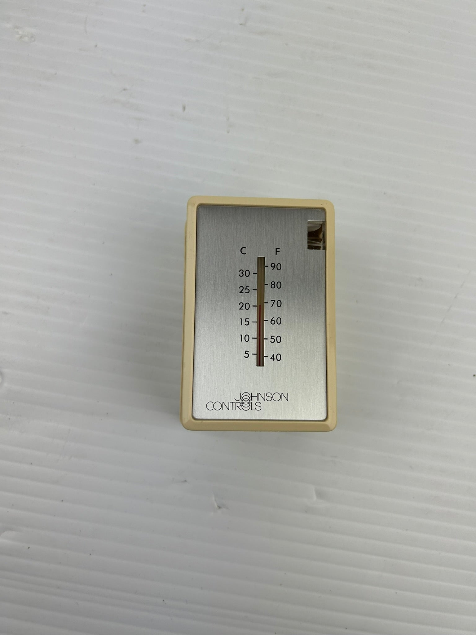 Johnson Controls T-4000-2146 Thermostat Cover Beige Plastic Vertical