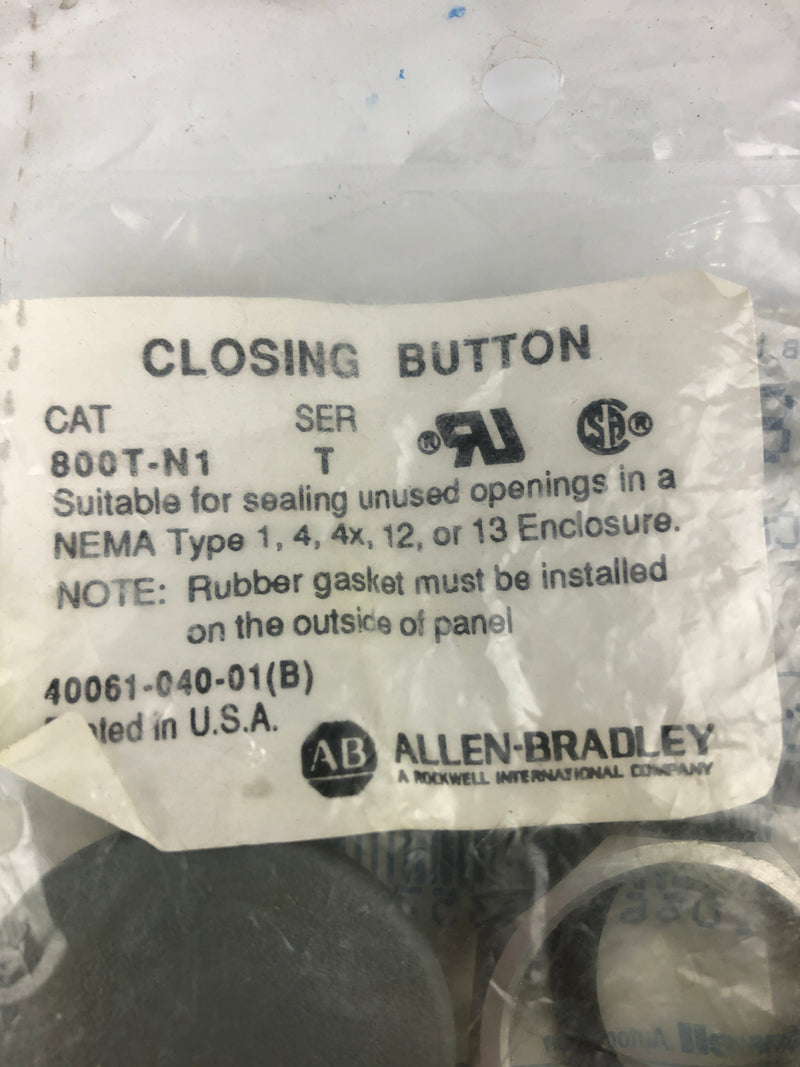 Allen-Bradley 800T-N1 Closing Button Grey