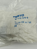 Festo QS-1/2-3/8-U Push in Tube Fitting - for Tube Pun and Pan 153613 - Lot of 3