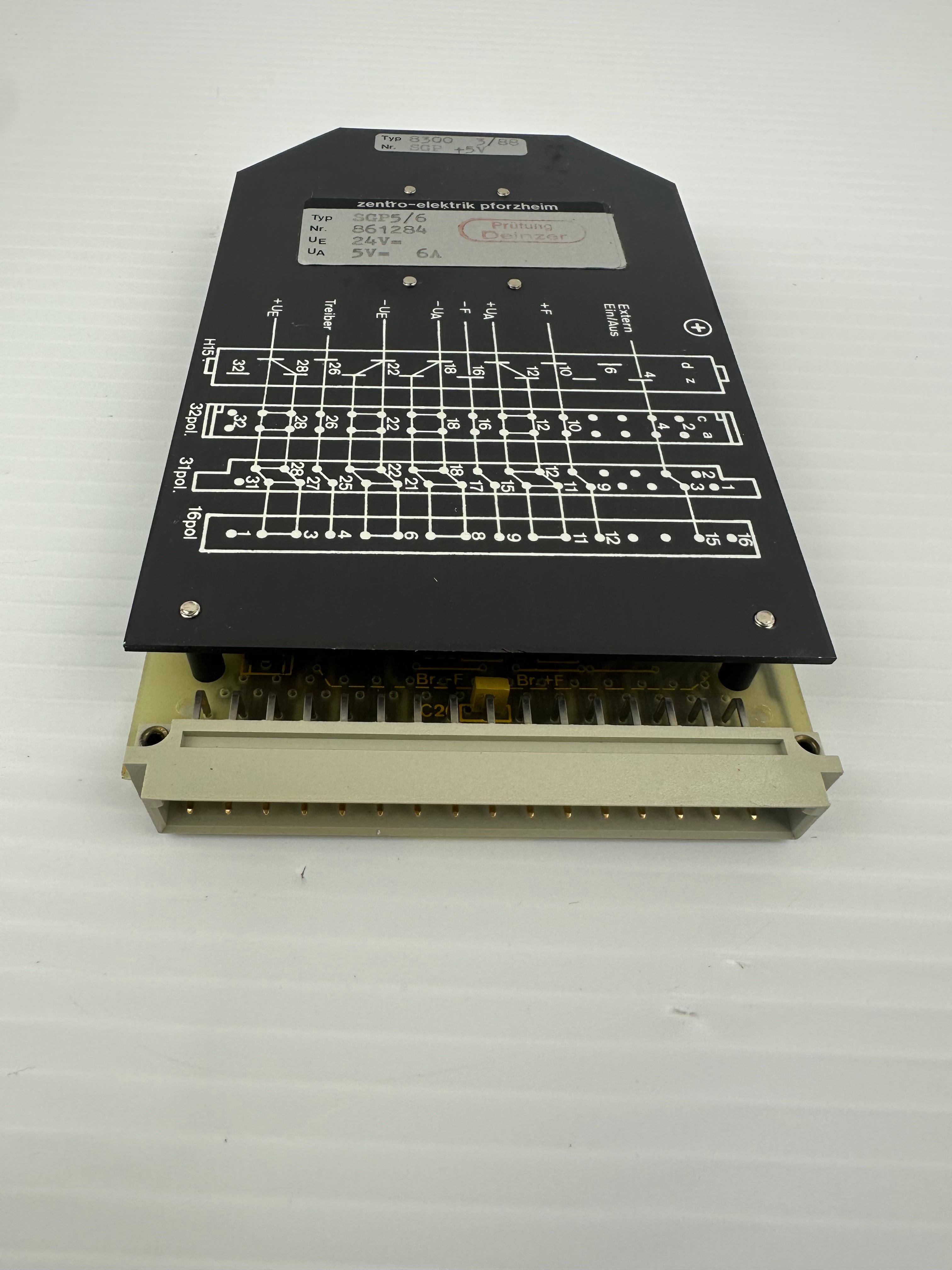 Zentro-Elektrik Card Circuit Board SGP5/6 861284 24V
