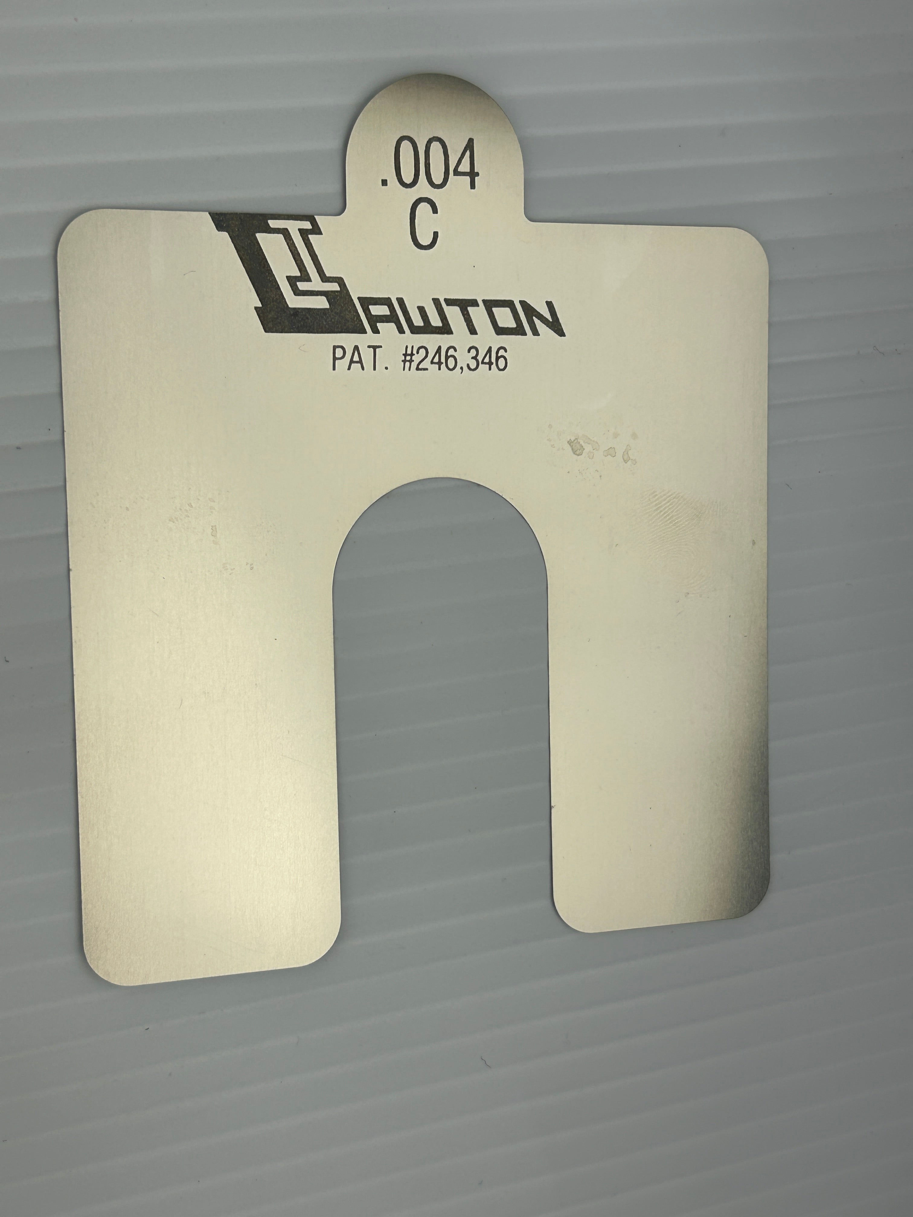 Lawton Industries 9999999300 Slotted Shim Size C 0.004 - New Box of 25