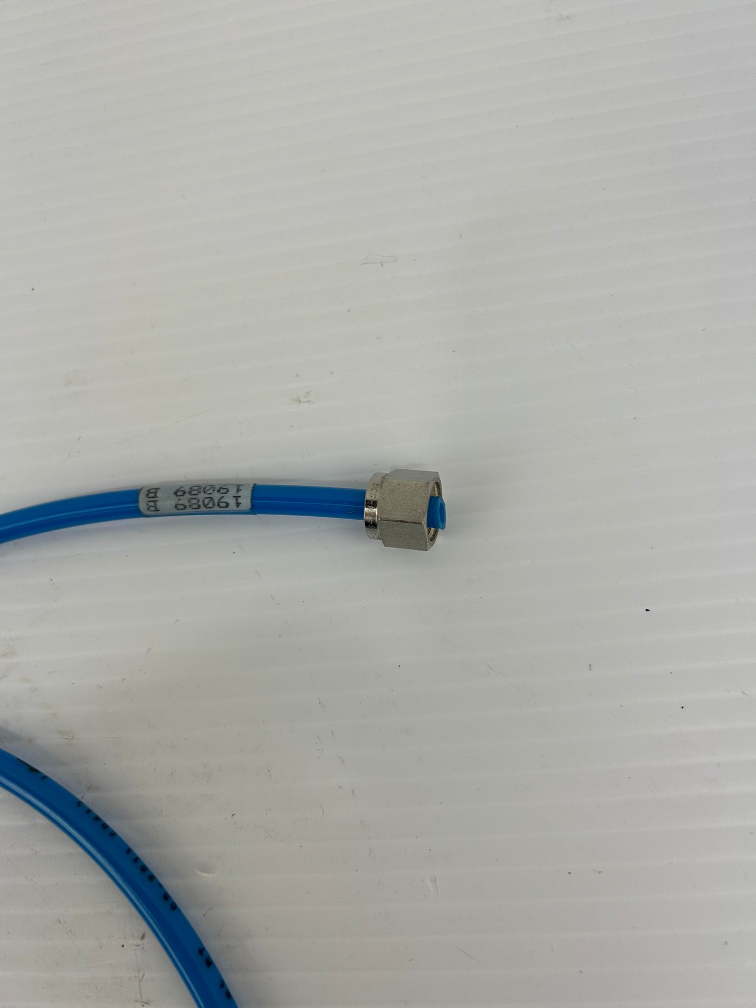 Festo PUN-H-1/4 Blue Plastic Tube with Fittings Penuamtic 150 PSI ~54" Long