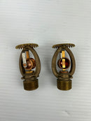 HHX SSU-3 458A Fire Sprinkler Brass with Red Wire Cage 165F/74C - Lot of 2