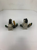 SMC VQ7-6-FG Solenoid Valve with Block (Lot of 2)