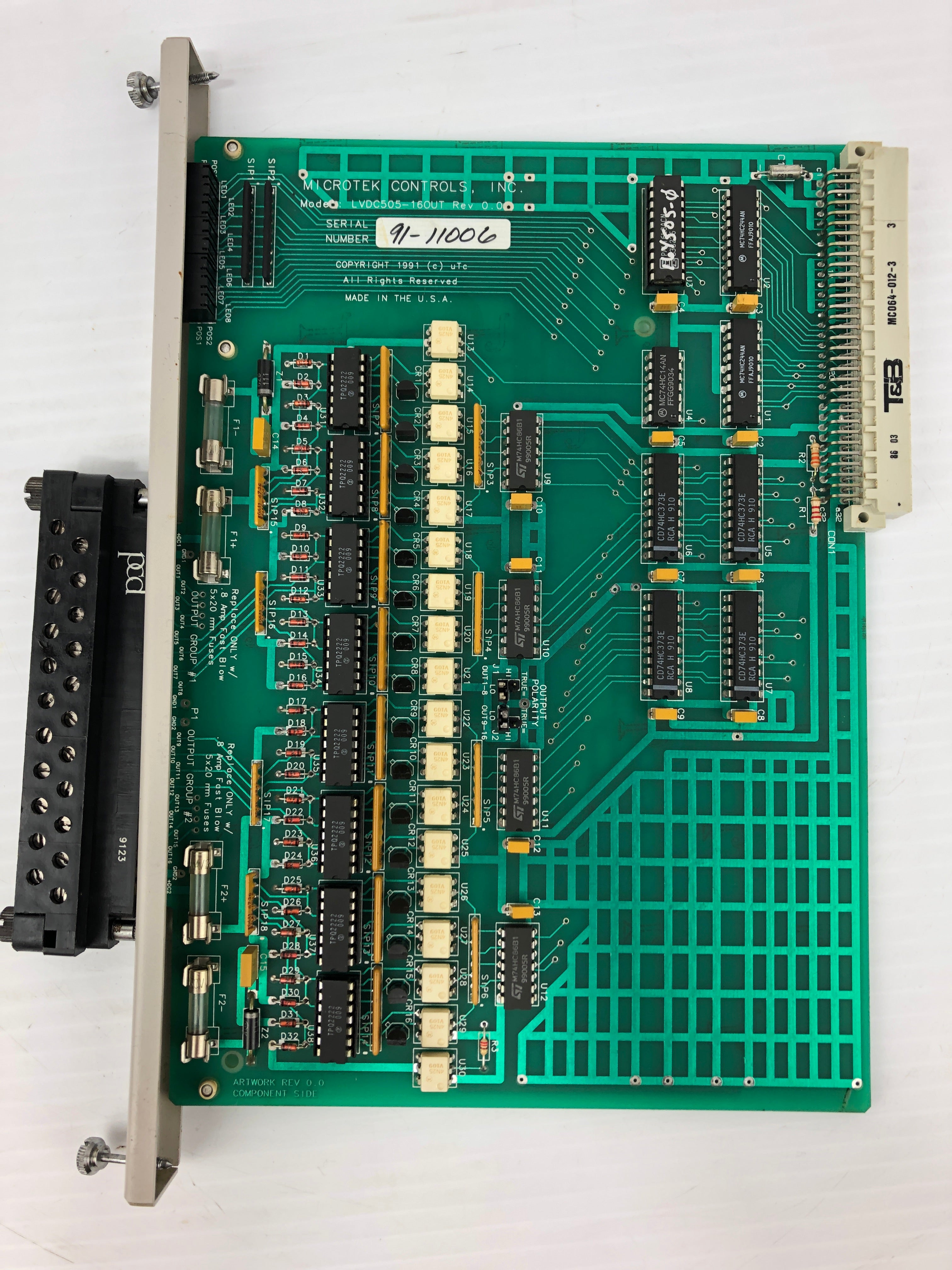 Microtek Controls Inc. LVDC505-16OUT LVDC/TTL Output Module