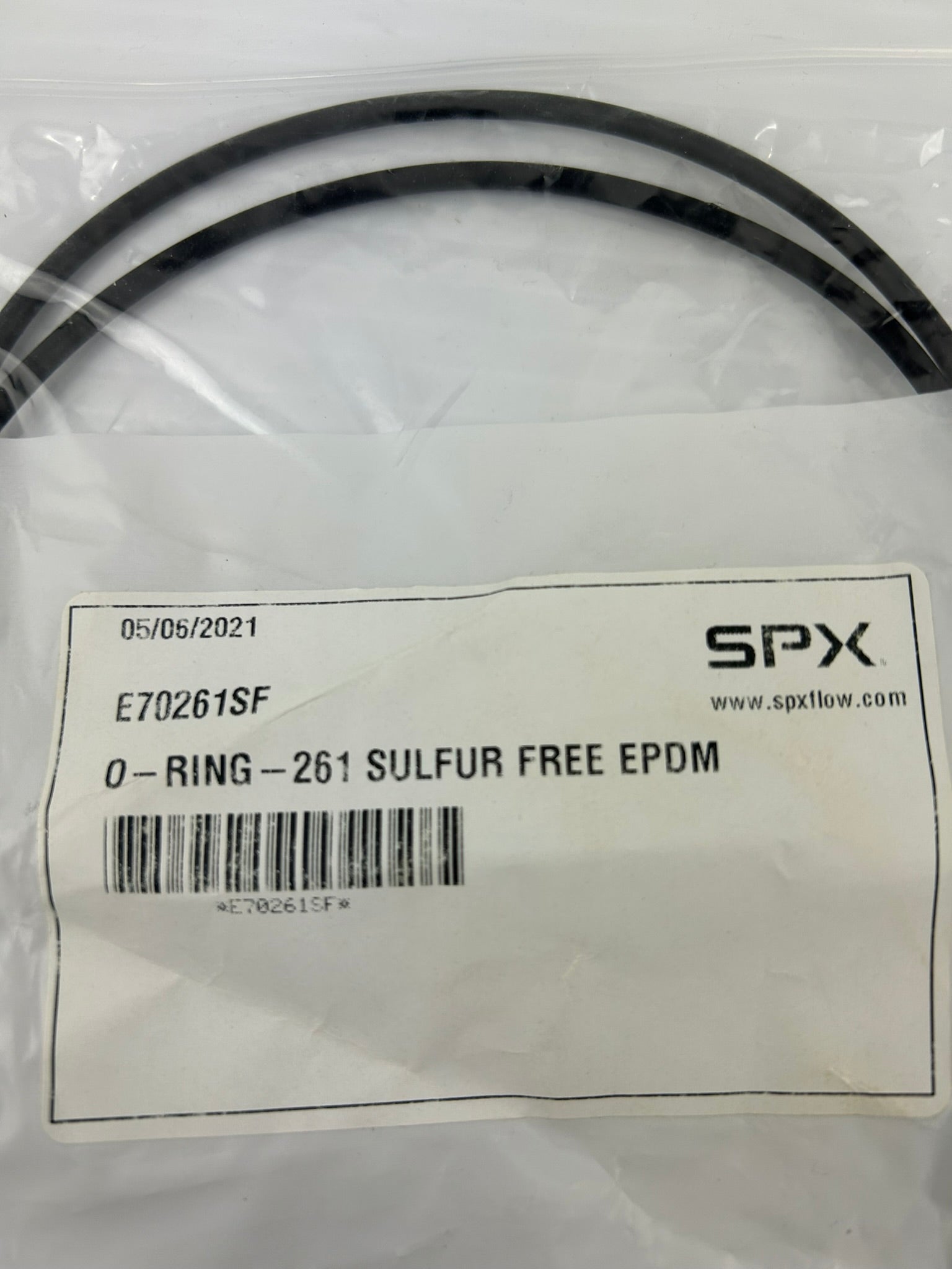 SPX E70261SF Sulfer-free EPDM O-Ring 261 - Lot of 2