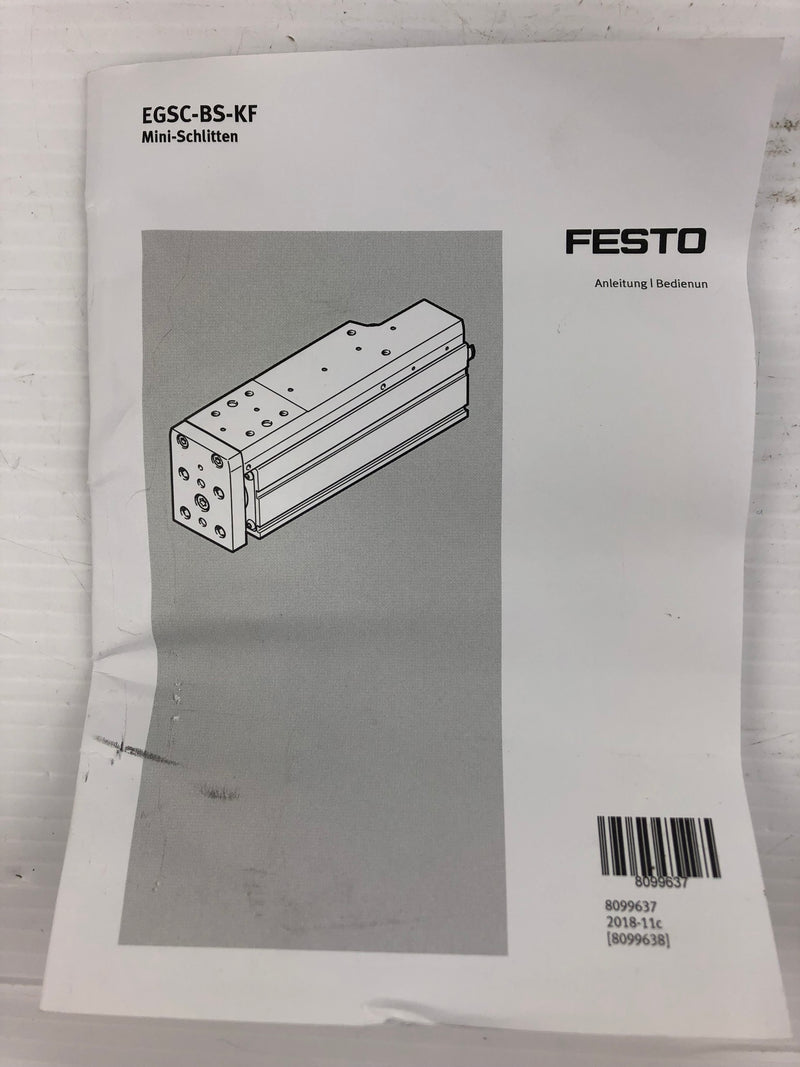 Festo EGSC-BS-KF-45-75-10P Cylinder 8048302