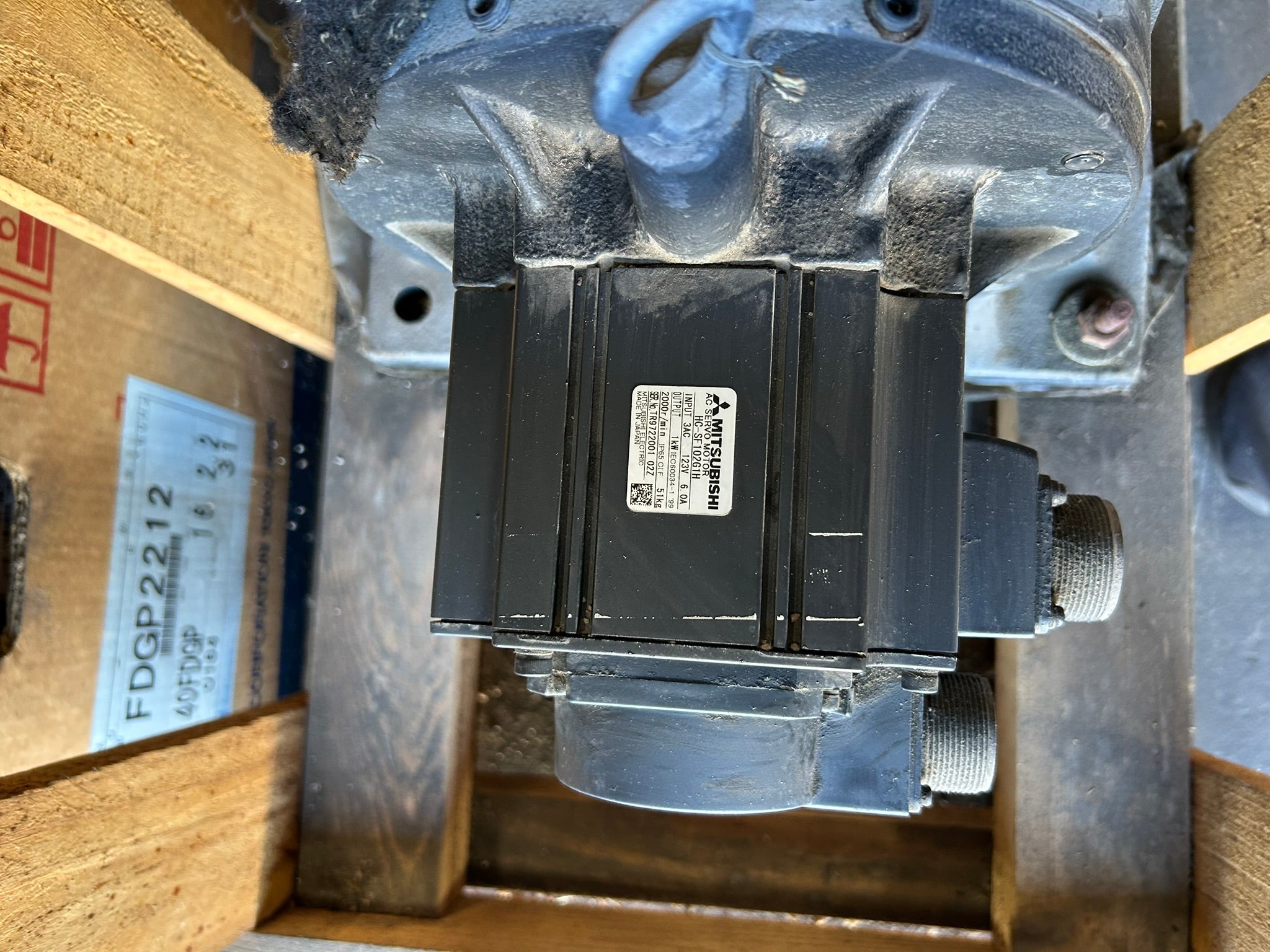 Mitsubishi HC-SF102G1H 1kW AC Servo Motor with 43:1 Cyclo Drive CHHM-4135-43
