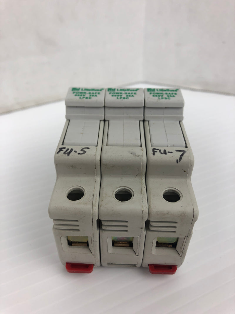 Littelfuse LPSC Fuse Holder Class: CC 600V 30A 3P