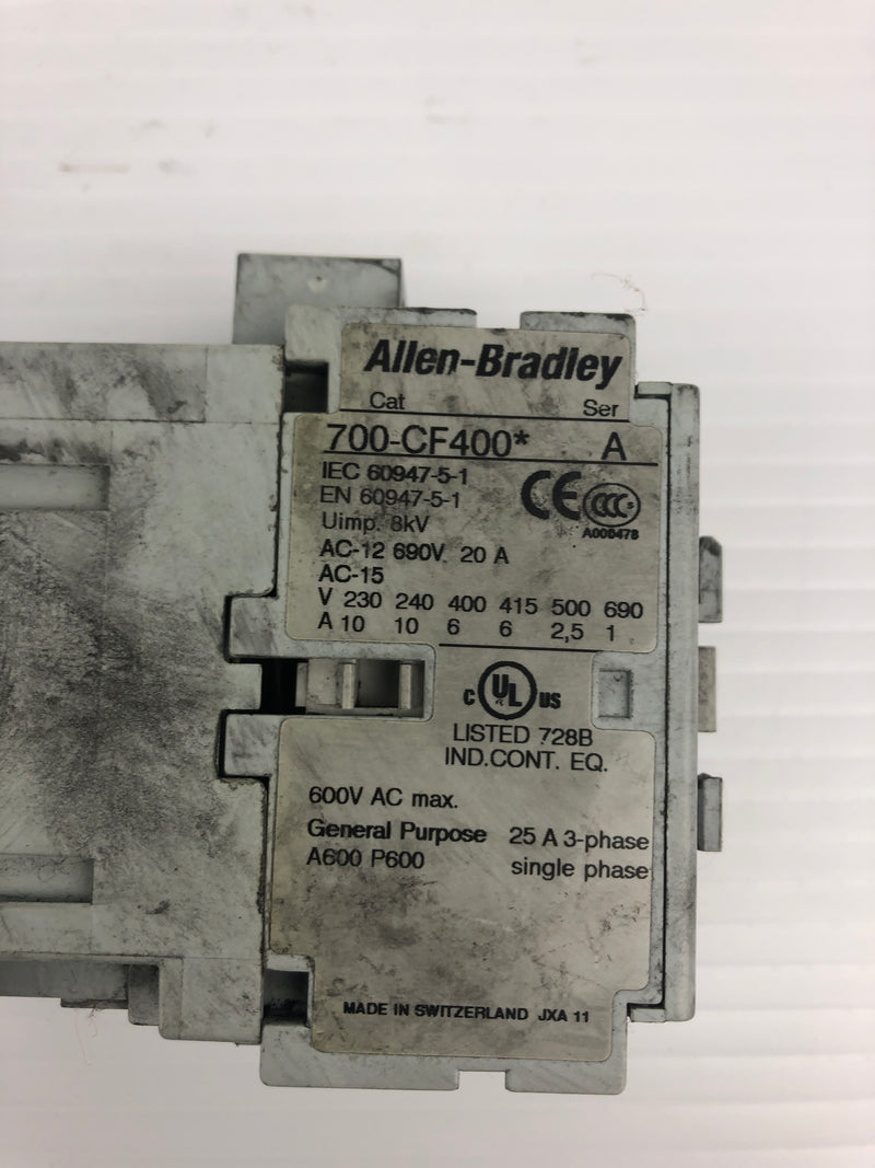 Allen Bradley 700-CF400* Contactor Series A