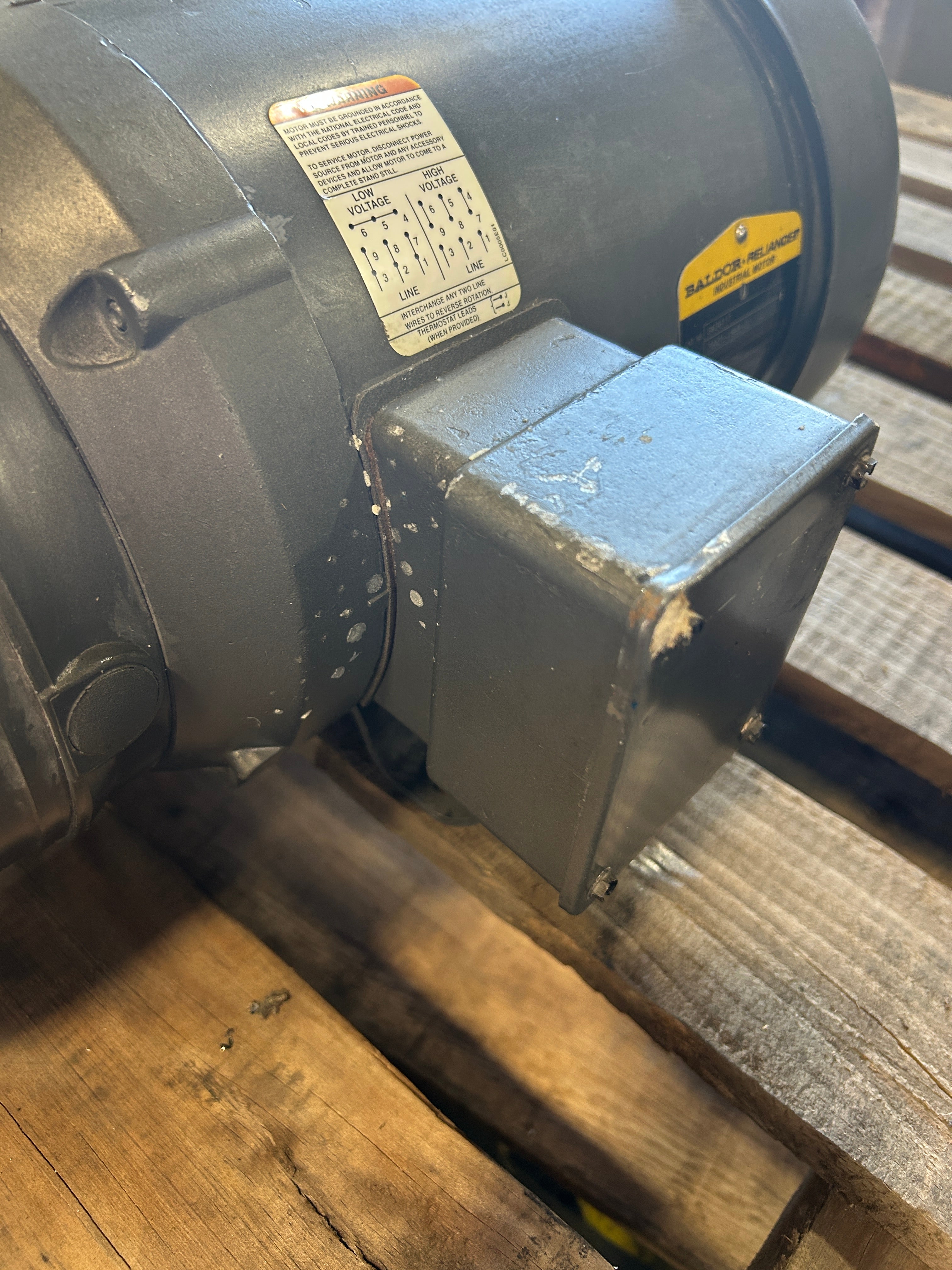 Baldor Reliance BM3611T Motor 3HP with Stearns 76BK4100DPF Brake 105604100DPF