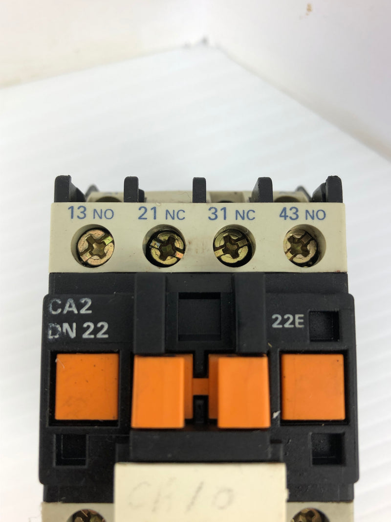 Telemecanique CA2 DN22 Control Relay 22E 10A