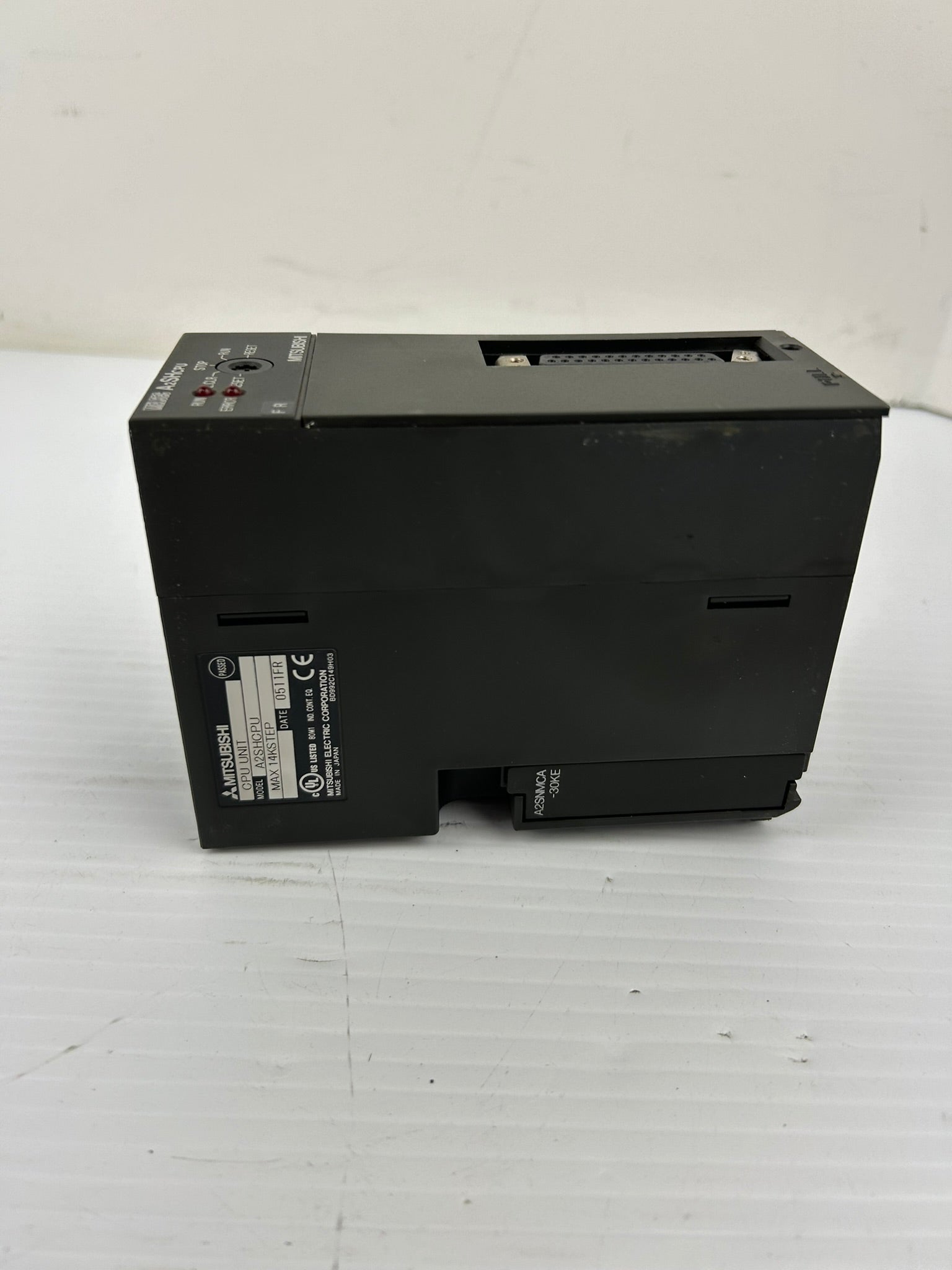 Mitsubishi A2SHCPU Melsec CPU Unit 14k Step PLC Module - No Keys