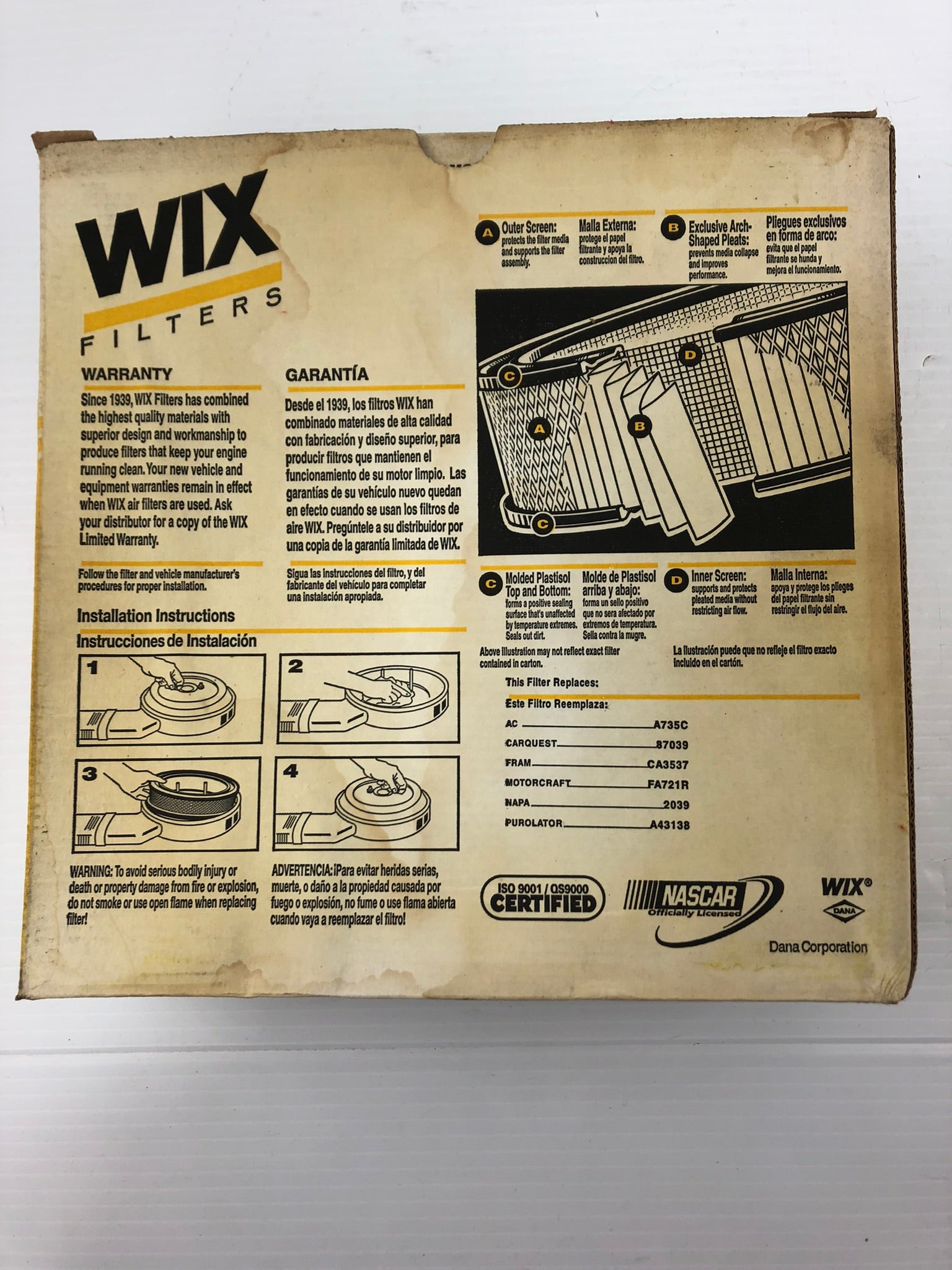WIX 42039 Air Filter