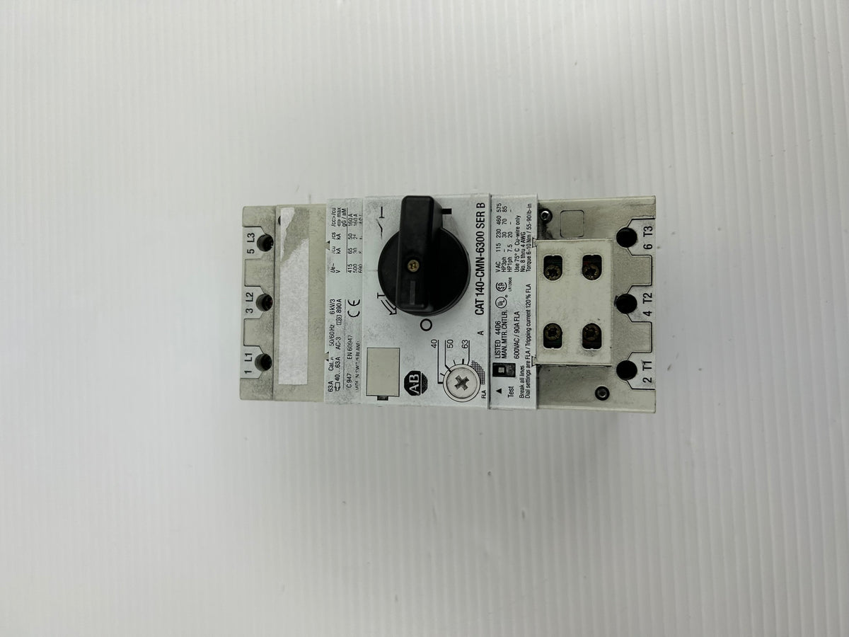 Allen-Bradley 140-CMN-6300 Series B Motor Starter Circuit Breaker