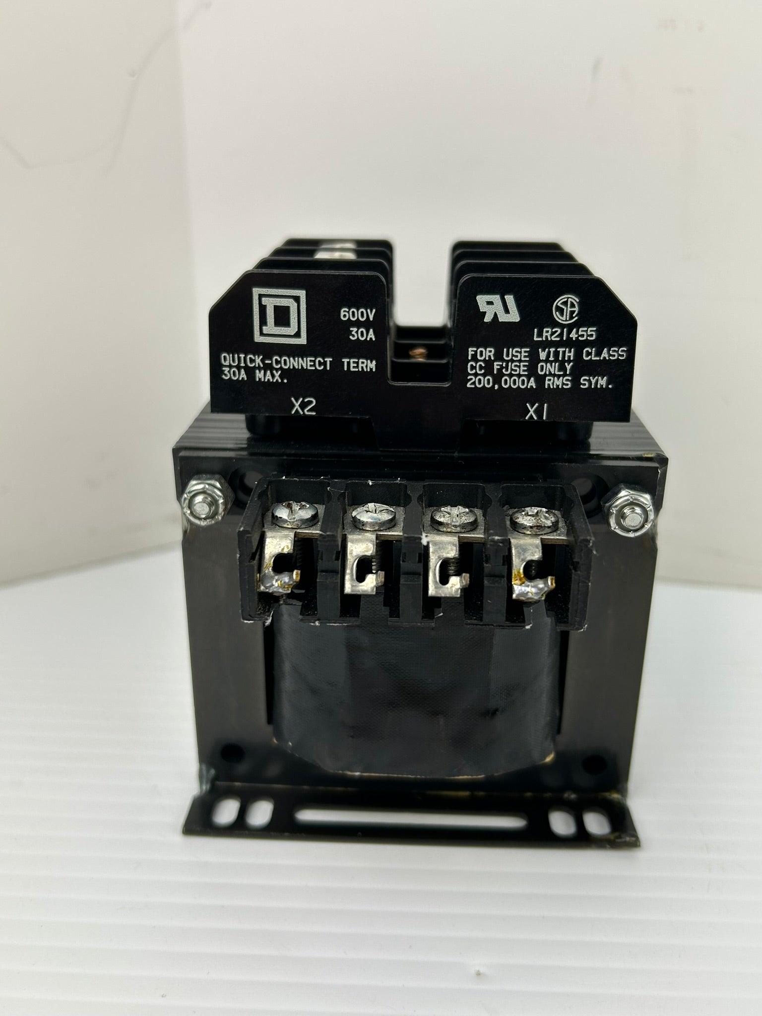 Square D 9070TF250D1 Transformer 0.25kVA with LR21455 Fuse Holder 600V 30A