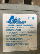 Acme Transformer T253009S General Purpose Transformer Single Phase