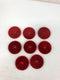 Sate-Lite SAE-A-88-DOT Red Reflector 2-3/4" Round - Lot of 8