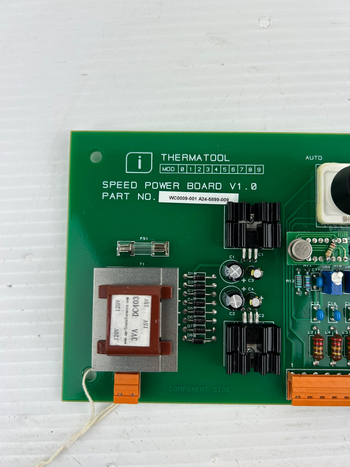 Thermatool WC0009-001 Speed Power Control Board V1.0 A24-5899-009