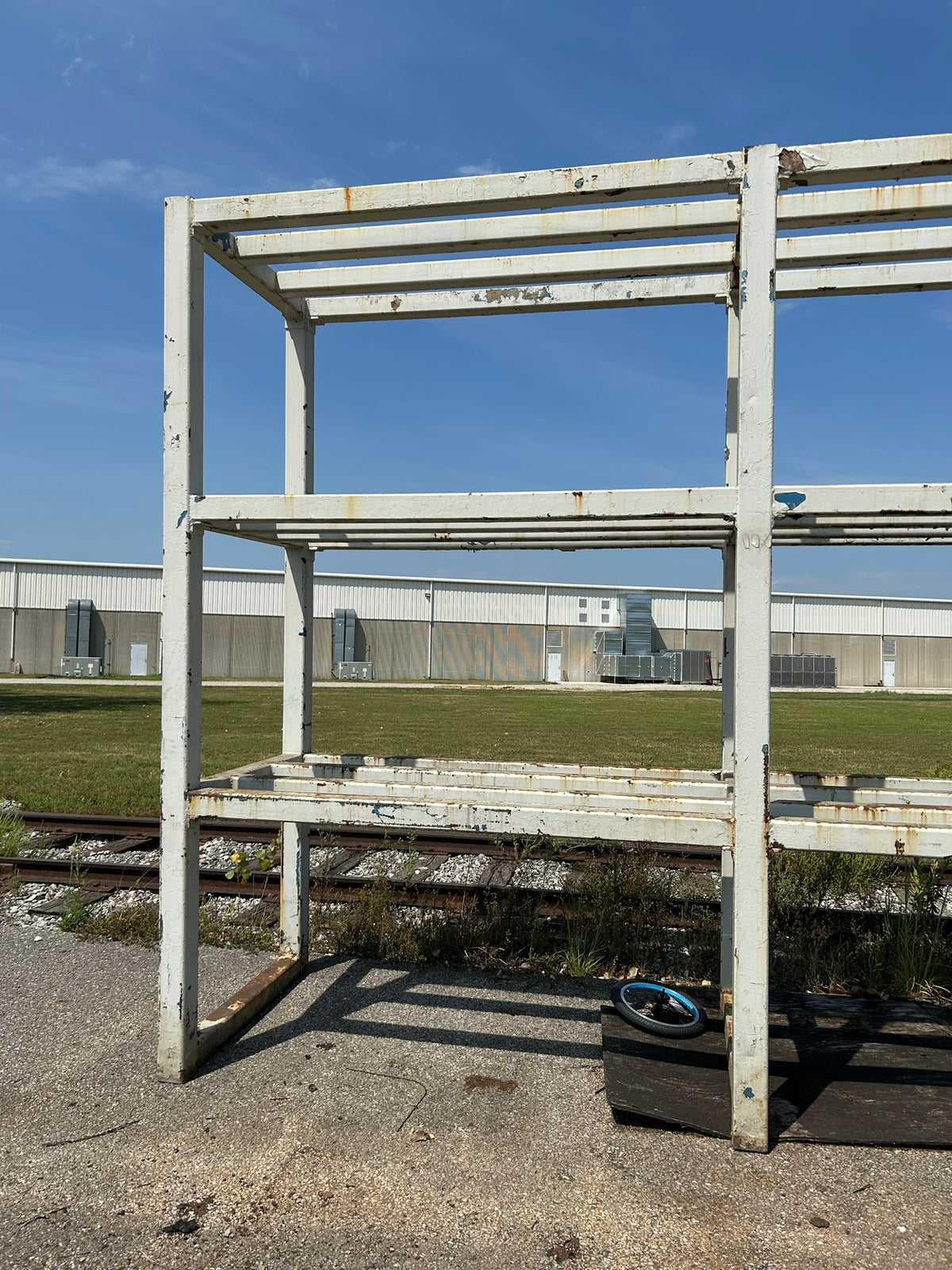 Heavy Duty Industrial Metal Stock Pipe 3-Tier Storage Rack 13' L x 44" W x 118"H