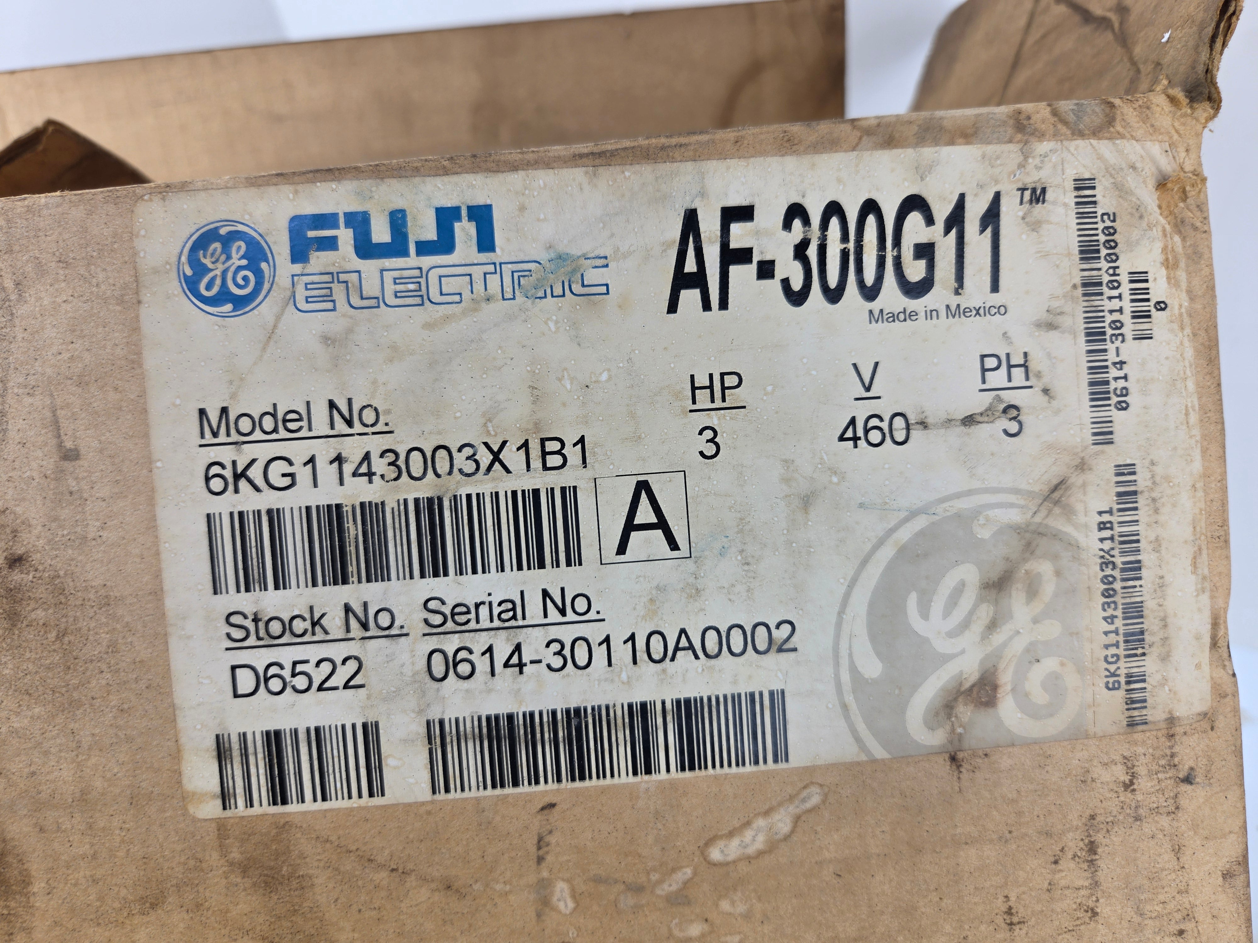 GE Fuji Electric AF-300G11 Variable Speed Drive 6KG1143003X1B1 3HP 3PH 460V