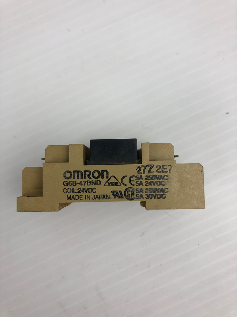 Omron G6B-47BN Terminal Relay 27Z2E7 5A