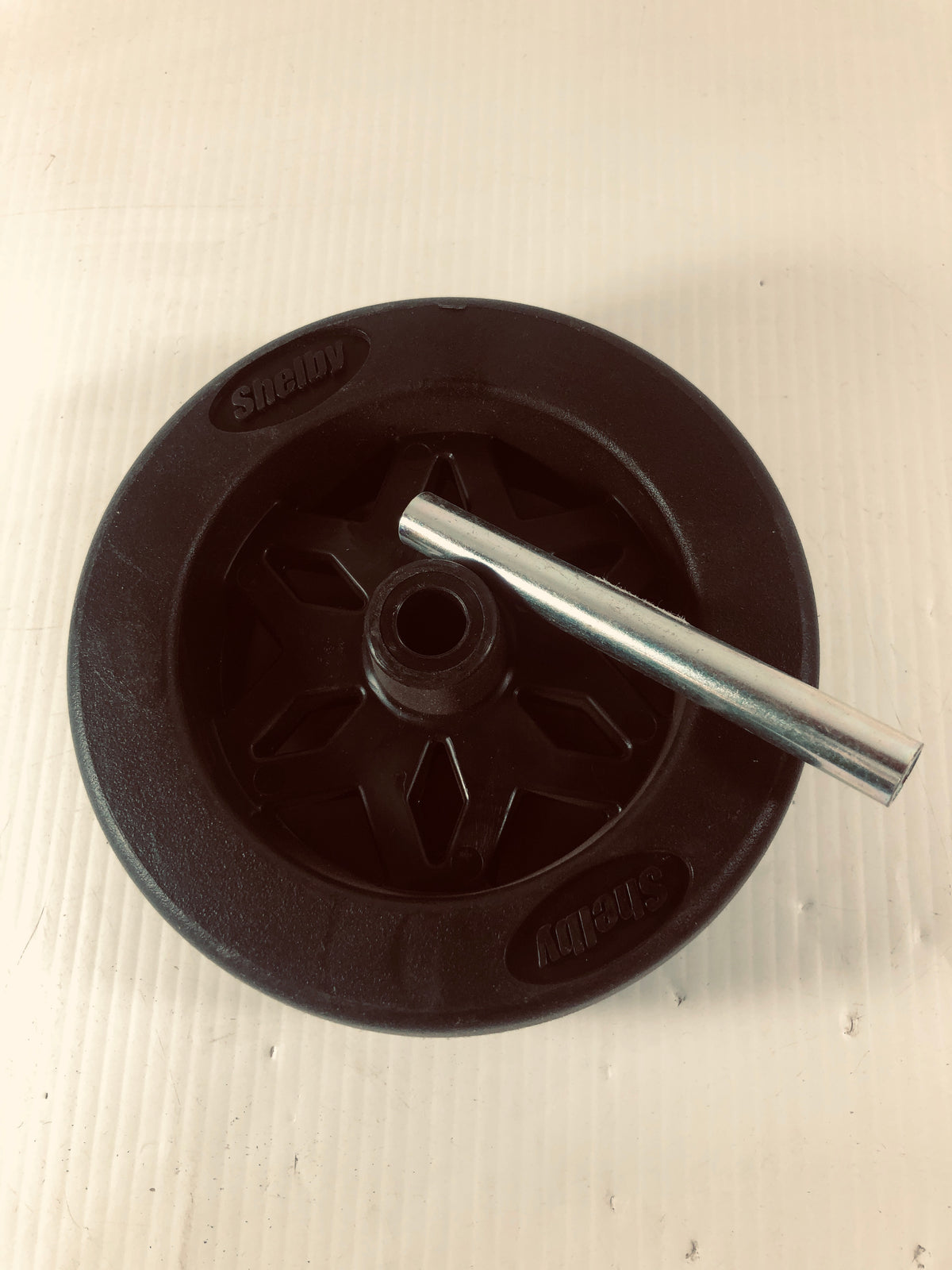 Shelby 6"x2" Plastic Diamond Spoke Trailer Dolly Wheel w/ Axle Bearing 1/2" Bore
