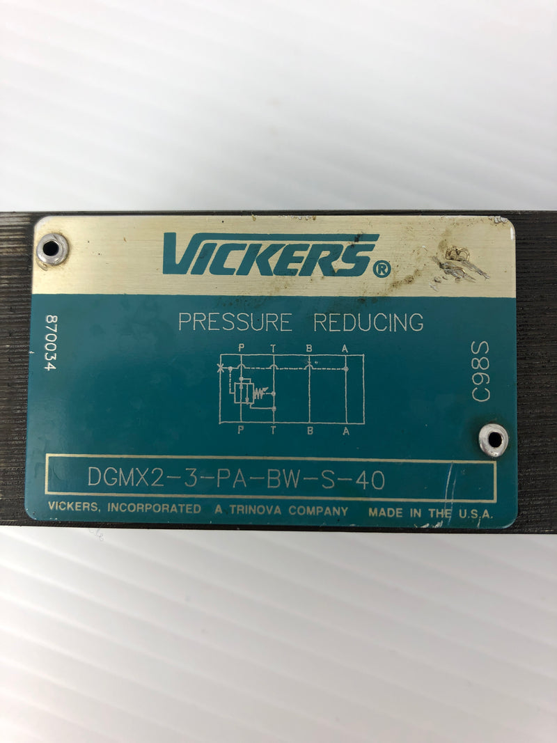 Vickers DGMX2-3-PA-BW-S-40 Pressure Reducing Valve