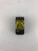 NAIS HC4ED-L-AC100V 100/110V Relay with HC4-SFD-K AP3847K 7A 250V AC Base